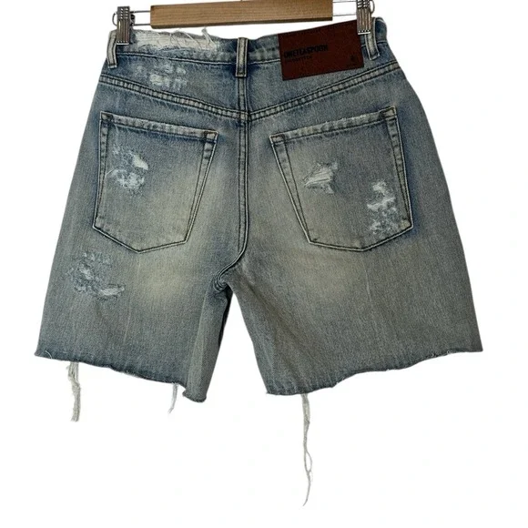 One‎ Teaspoon Jean Shorts Women 26 Blue Cutoff BRIDGETTES Distressed summer New